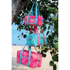 Dufflettes Bag Pattern AT233 by Aunties Two - Image of pattern cover