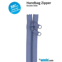 By Annie 30 Inch Handbag Zipper Country Blue - See Video