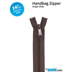 By Annie 24 Inch Handbag Zipper Sable - See Video