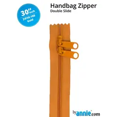 By Annie 30 Inch Handbag Zipper Gold- See Video