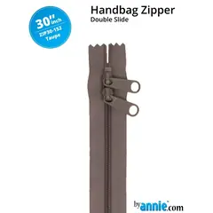 By Annie 30 Inch Handbag Zipper Taupe - See Video