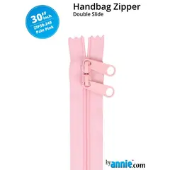 By Annie 30 Inch Handbag Zipper Pale Pink - See Video