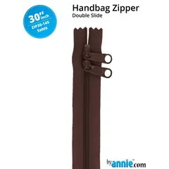 By Annie 30 Inch Handbag Zipper Sable - See Video