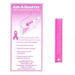 Add A Quarter Ruler 6" Pink