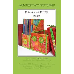 Fused and Folded Box Pattern AT241 by Aunties Two - Image if Pattern Cover