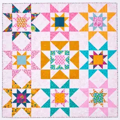 Galaxy Twist Quilt Pattern by Tied With A Ribbon - Completed Quilt