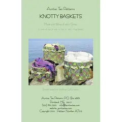 Knotty Baskets Pattern AT213 by Aunties Two - Image of Pattern Cover