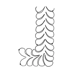 Easy Feather Border, med #30449