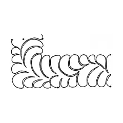 Uneven Feather Border, Small #30481