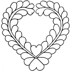 Open Heart Feather #30425