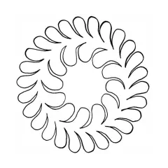 Feather Wreath 5" #30342