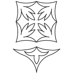 Sweet Wheat 4 Corner w/half sq. Wheat Seedling #30536