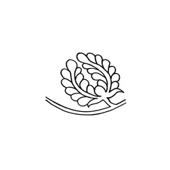 Vine Series, Small Budding Feather #30434