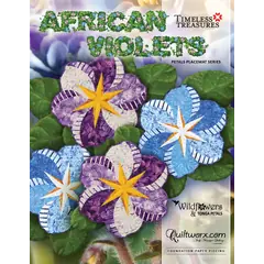 African Violets Placemats Pattern Judy Niemeyer - Image of Pattern Cover