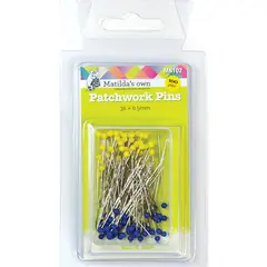 Patchwork Pins (100) 0.5mm x 36mm Matilda's Own