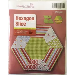 Hexagon Slices Patchwork Template - Meredithe Clarke Collection