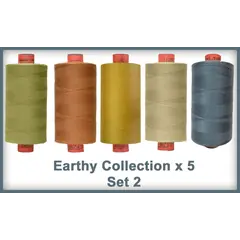 Earthy Toned 5 Colour Set 2 Rasant Thread 1000M