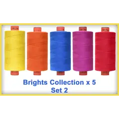 Brights x 5 Colour Set 2 Rasant Thread 1000M