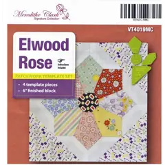 Elwood Rose Patchwork Template - Meredithe Clarke Signature Collection