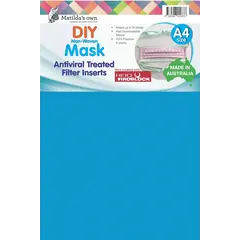 Antiviral Treated Mask Filter Inserts For DIY Masks by Matilda's Own SEE VIDEO