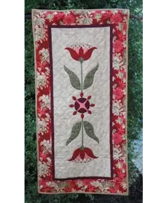 Red Lily Table Runner - by Zoe Clifton