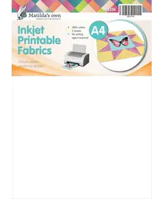 Printable Fabric (Inkjet) A4 x 5 Sheets