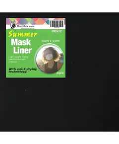 Summer Mask Liner (Black) by Matilda's Own