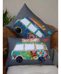 Free Campin' Applique Cushion Pattern by Claire Turpin 2 Designs Included