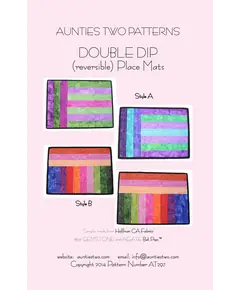 Double Dip Reversible Place Mats Pattern by Aunties Two