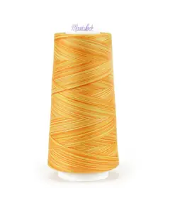 Peachy Orange Swirls Maxi-lock 3000yd Polyester Serger Overlocker Thread
