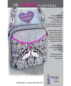 Gemini Flight Bag Pattern by Studio Kat Designs