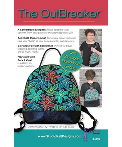OutBreaker Back Pack or Shoulder Bag Pattern by Studio Kat Designs