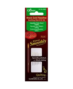 Clover Black Gold Quilting Needles Sizes 9 - 10 - 12