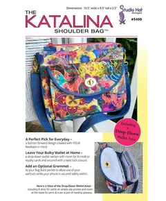 Katalina Shoulder Bag Pattern by Studio Kat Designs