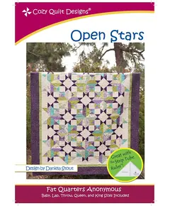 Open Stars Pattern by Cozy Quilt Designs - Image of Pattern Cover