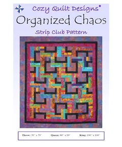 Organized Chaos Pattern by Cozy Quilt Designs - Image of Pattern Cover