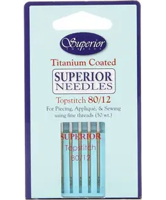 Superior 80/12 Topstitch Titanium Machine Needles SEE VIDEO