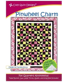Pinwheel Charm Pattern by Cozy Quilt Designs - Image of Pattern Cover