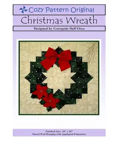 Christmas Wreath Pattern by Cozy Quilt Designs