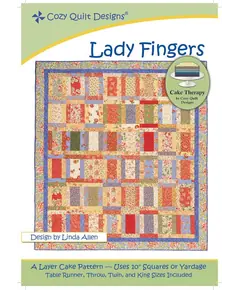 Lady Fingers Pattern by Cozy Quilt Designs Image of Pattern Cover