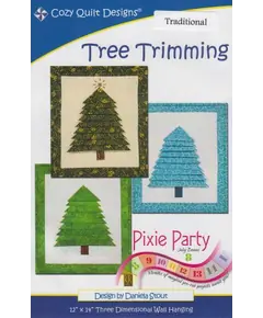 Tree Trimming Pattern by Cozy Quilt Designs - Image of Pattern Cover