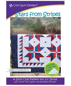 Stars From Stripes Pattern by Cozy Quilt Designs - Image of Pattern Cover