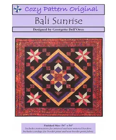 Bali Sunrise Pattern by Cozy Quilt Designs