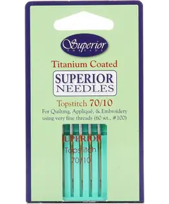 ​Superior 70/10 Topstitch Titanium Machine Needles SEE VIDEO