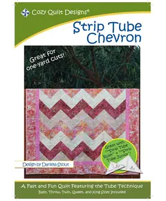 Strip Tube Chevron Pattern by Cozy Quilt Designs - Image of Pattern Cover