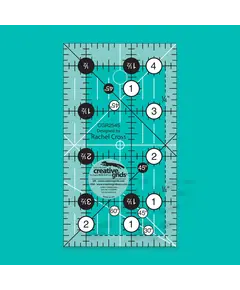 Creative Grids Quilt Non Slip Ruler 2.5" x 4.5" CGR2545 SEE VIDEO
