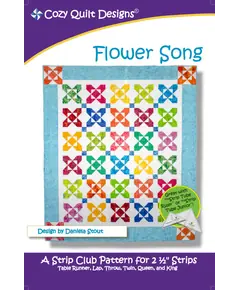 Flower Song Quilt Pattern by Cozy Quilt Designs