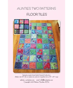 Floor Tiles Rug Pattern AT611 by Aunties Two - Image of Pattern Cover