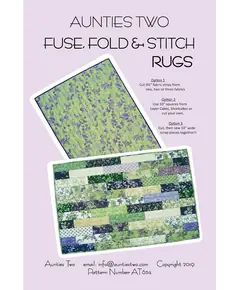 Fuse, Fold & Stitch Rugs Pattern AT634 by Aunties Two - Image of Pattern Cover