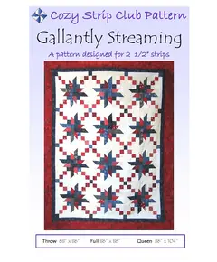 Gallantly Streaming Quilt Pattern by Cozy Quilt Designs